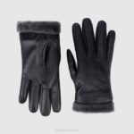 Accessories Men Aquatalia 860T387 CLASSIC CUFF GLOVE BLACK