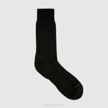 Accessories Men Aquatalia 860T400 CONTRAST KNIT BLEND SOCK BLACK/GREY
