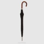 Accessories Unisex Aquatalia 860T379 CAMO LONG UMBRELLA BLACK - Image 5