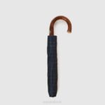 Accessories Unisex Aquatalia 860T382 JACQUARD SHORT UMBRELLA NAVY/YELLOW - Image 5