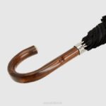 Accessories Unisex Aquatalia 860T383 MINI CHEVRON LONG UMBRELLA BLACK - Image 6