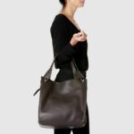 Accessories Women Aquatalia 860T349 PARK LEATHER TOTE BLACK - Image 6