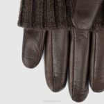 Accessories Women Aquatalia 860T367 SWEATER CUFF GLOVE BROWN - Image 2