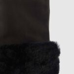 Accessories Women Aquatalia 860T375 SHEARLING CUFF GLOVE BLACK - Image 3