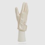 Accessories Women Aquatalia 860T378 PATENT LEATHER GLOVE TAUPE - Image 2