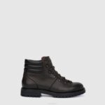 Shoe Men Aquatalia 860T220 HOLT DARK BROWN