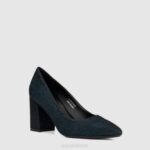 Shoe Women Aquatalia 860T138 PEONY BLUE/BLACK - Image 2
